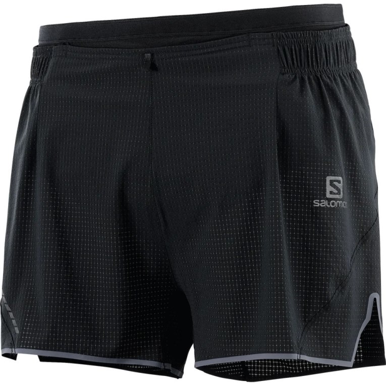 Black Salomon Sense Aero 3'' Men's Shorts | PH 42971T